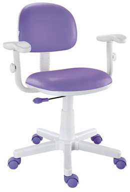 Cadeira Giratória Lilás Roxo Linha Kids Cadeira Giratória Lilás Roxo Linha Kids