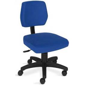 Cadeira Pointer secretária crepe azul