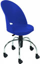 Cadeira Gogo giratória spyder azul cromada Cadeira Gogo giratória spyder azul cromada
